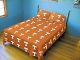 Tennessee Volunteers Bed Sheet Set (Solid Background) NCAA