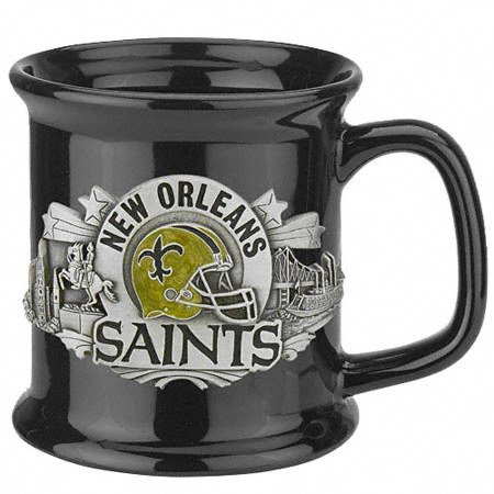 New Orleans Saints 14oz Black Coffee Mug