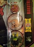 Bakugan Gundalian Invaders Bakutriad: Red Pyrus Lumino Dragonoid 810g, Tan Subterra Avior 630g, Black Darkus Krakix 670g [New, in Package] with DNA