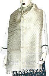 In Vogue Jacquard Silk Scarves for Women India Fashion