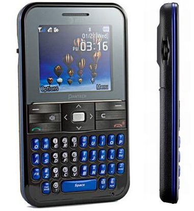 Pantech Slate C530 Unlocked Phone with QWERTY Keyboard, Quadband GSM, 1.3 MP Camera and Bluetooth - US Warranty - Black/Blue