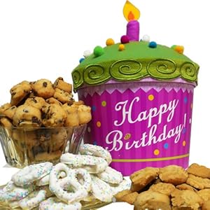 Art of Appreciation Gift Baskets Happy Birthday Cupcake, Cookie and Treats Gift Box