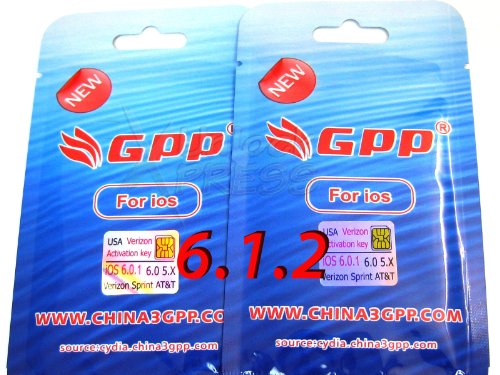 GPP iPhone 4S 6.1.2 6.0.1 6.1.1. Verizon CDMA GSM card Ultra R-Sim