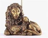 Club Pack of 12 Grandeur Lion & Lamb Gold Christmas Ornaments