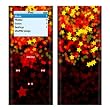 Stardust Fall Design Protective Skin Decal Sticker for Apple iPod nano 2G (2nd Generation) 2GB/ 4GB/ 8GB Player