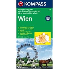 Wien Stadtplan 1 : 15 000: Ausflugskarte 1:200 000. Innenstadtplan 1:10 000. Plan der Sehensw�rdigkeiten. Regional-, Schnell- und U-Bahn-Linien