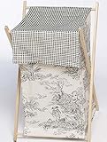 JoJo Designs Baby and Kids Clothes Laundry Hamper - Black French Toile