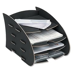 Fellowes 8010601 Earth Briefkorb mit mehreren Ablagen schwarz