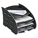 Fellowes 8010601 Earth Briefkorb mit mehreren Ablagen schwarz