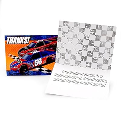 4 Each: NASCAR Full Throttle Thank You Cards (8 Count)