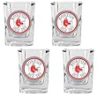 Boston Red Sox MLB 4pc Square Shot Glass Set