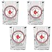 Boston Red Sox MLB 4pc Square Shot Glass Set