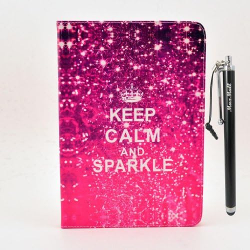 Sumsung Tab 2 10.1 Case,MaxMall Retro Keep Calm and Sparkle PU Leather Stand Case Cover for Samsung Galaxy Tab 2 10.1 P5100 /P5110/P5113 SM-T311 SM-T315