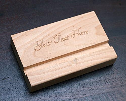 Halloween SALE -15%, Personalized Letters or Logo Brown Wooden iPad, Spesial Order, Gift for Him, Gift Idea, Personalized Wooden Stand, Telephone Table, Display Stands, Wooden Monitor stand