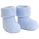 PALE BLUE FALKE BABY SOCK BOOTEES