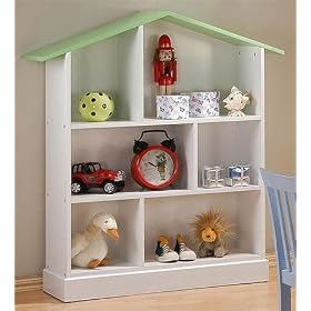 Kid's Doll House Style Toy Book Shelf Organizer Chest by Coaster