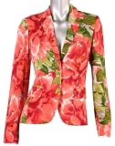 51nRxbneKnL. SL160  Misses Isaac Mizrahi Floral Print Blazer