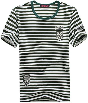 Donyan Men's Fashion Print T Shits Short Sleeve(Army Green,S)