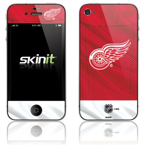 Skinit Detroit Red Wings Home Jersey Vinyl Skin for Apple iPhone 4 / 4S
