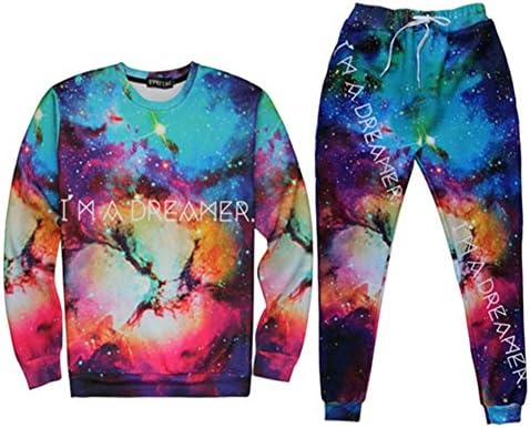 Womens Emoji Sweatshirt joggers 3D tracksuits Men Boy Sweatpant Trousers, M