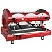 European Gift & Houseware La Pavoni BAR-STAR 2V-R 2-Group Commercial Espresso Machine, Ruby Red