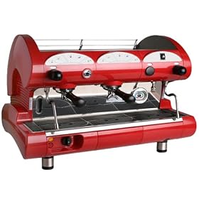 European Gift & Houseware La Pavoni BAR-STAR 2V-R 2-Group Commercial Espresso Machine, Ruby Red