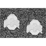 LogoArt Ohio State Buckeyes Sterling Silver Team Font 3/8 Post Earrings