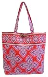 Vera Bradley Frankly Scarlet Book Tote Handbag