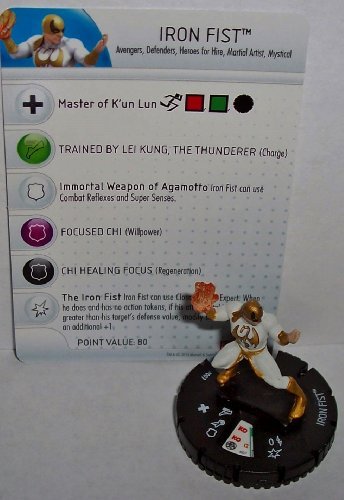 Heroclix Fear Itself #007 Iron Fist Figure with Card