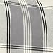 Amazon Brand – Pinzon Lightweight Cotton Flannel Sham - Standard, Grey Plaid