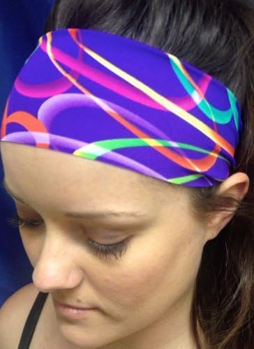 4Head Headbands By Hippie Runner. Flower Patterns. No Slip, No Drip Headbands For Running, Walking, Exercise. Buy Four, Get One Free! (#178 Red Garden)
