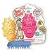 Kong Company Zoom Groom Firm Rubber Dog Brush Boysenberry