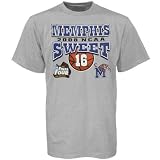 Memphis Tigers Ash 2008 NCAA Men's Basketball Sweet 16 T-shirt