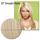 Jessica Simpson Hair Do - 22 inch Straight Clip-In Hair Extensions - Swedish Blonde