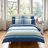New Duvet Cover Set Skyla Blue, Double Bed
