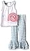 Mud Pie Little Girl Two Piece Set Sleeveless, Multi, 6-9 Months