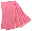 DII Waffle 18-Inch-by-28-Inch Kitchen Towel, Set of 6, Pink Grapefruit