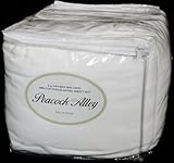 IMAGE OF Peacock Alley Luxury Linens 6 oz Double Sheared 100% Cotton Flannel Sheet Set KING; White