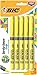 BIC Brite Liner Grip Highlighter, Chisel Tip, Yellow, 5-Count