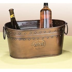 Copper Wine Beer Drinks Ice Bucket Party Planter by Wild Orchid