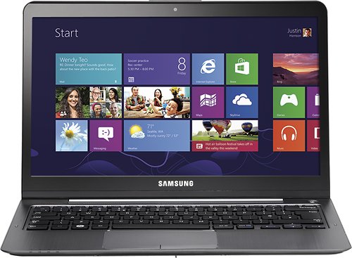 Samsung Ultrabook NP540U3C-A02UB 13.3" Touch-Screen Laptop, 4GB Memory, 500GB HDD + 24GB ExpressCache, Silver On Sale