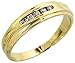 14 Karat Gold Herren Diamanten Ring, mit 0.13 Karat Brilliantschliff Diamanten, (5mm) breit