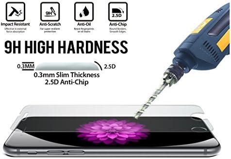 ZIIDII iPhone 6 6s Plus Glass Screen Protector (5.5") Tempered Glass Screen Protector 2.5D Curved Edge For Apple iPhone 6 6S plus 5.5-Inch