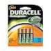 Duracell DC2400 Rechargeable Batteries, NiMH, AAA Size, 4-Count Packages (Pack of 2)