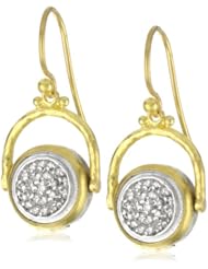 GURHAN "Moonstruck" White Diamond Pave Hook Earrings