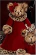 Leona Leopard 14" Victorian Christmas Dressed Stuffed Teddy Bear by Bearington
