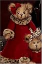 Leona Leopard 14" Victorian Valentine's Day Dressed Stuffed Teddy Bear by Bearington