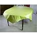 65 inch square Carmagnole Tone on Tone Coated Green French Tablecloth