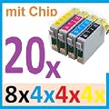 20x Druckerpatronen Kompatibel f�r Epson