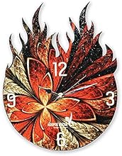 Hoopoe Decor Burning Classical Theme Trendy Designer Wall Clock